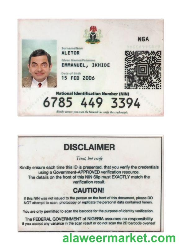 Nigeria national ID card